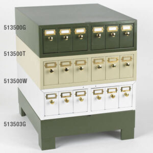 Slide storage cabinet, green