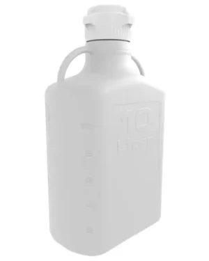 EZBio® Carboy, PP, 10 L, No Spigot, VersaCap® 83 mm, Double Bagged, Non Sterile, 1/EA