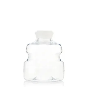 EZBiopure Titanium Round Bottle, PETG, 1L, GL45 Neck with Cap, Sterile, 24/CS