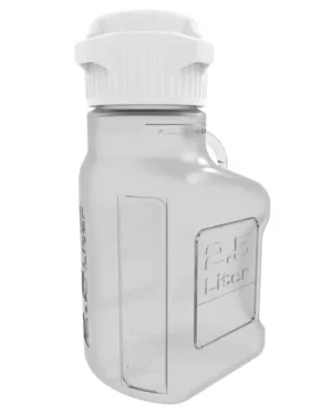 EZBio® Carboy, PETG, 2.5 L, No Spigot, VersaCap® 83 mm, Double Bagged, Non Sterile, 1/EA