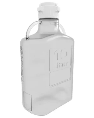 EZBio® Carboy, PC, 10 L, No Spigot, VersaCap® 83 mm, Double Bagged, Non Sterile, 1/EA
