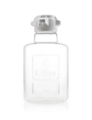 EZBio Titanium Round Carboy, PC, 5 Liter, No Spigot, VersaCap 83B, Non-Sterile, 1/CS