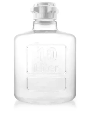 EZBio Titanium Round Carboy, PC, 10 Liter, No Spigot, VersaCap 83B, Non-Sterile, 1/CS