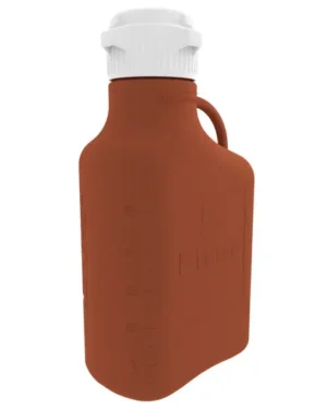 EZBio® Carboy, Amber HDPE, 5 L, No Spigot, VersaCap® 83 mm, Double Bagged, Non Sterile, 1/EA