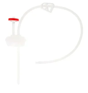 EZBio®pure Titanium Round SU 500mL Cap Assembly w/ EZBio® Tubing, Plug and GL45 VersaCap®, 20/CS