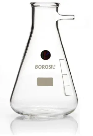 Borosil® Filtration Flasks 3.3 Borosilicate with Tubulation, 2 L (2,000 mL), 5/CS