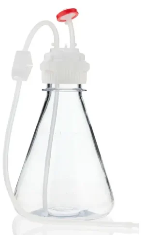 EZBio® Flask Assembly 1L VersaCap® 53B, PC, Baffle EZBio Tubing  w/ Plug and Vented w/ Diptube