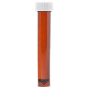 Transport tube, 10mL, amber PP