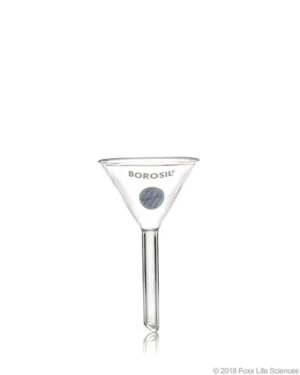 Borosil® Funnels with 60° Angle Bowls and 50 mm Stems, Medium (M), 20/CS