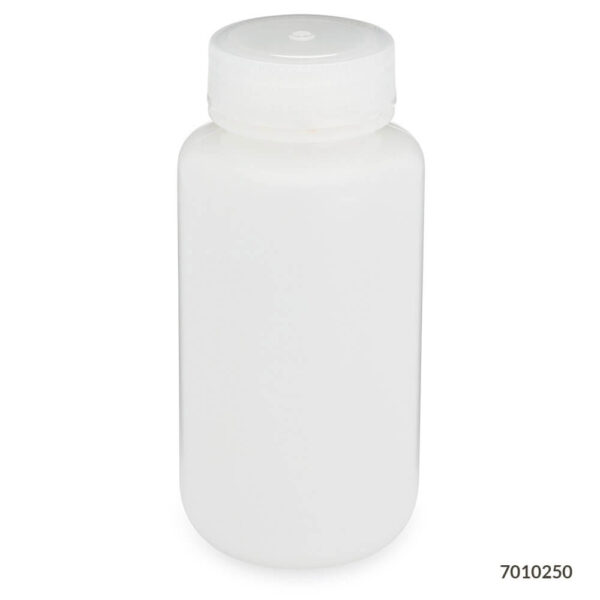 Bottle, Wide Mouth, Round, HDPE, 250mL