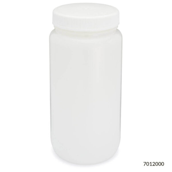 Bottle, Wide Mouth, Round, HDPE, 2000mL