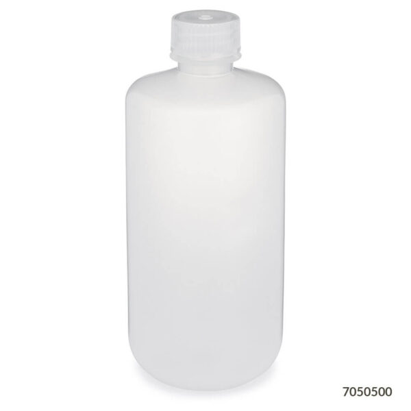 Bottle, Narrow Mouth, Round, PP, 500mL