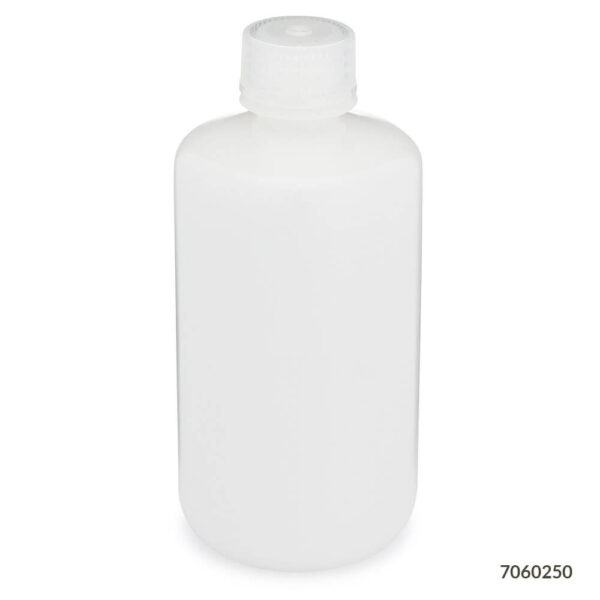 Bottle, Narrow Mouth, Round, HDPE, 250mL