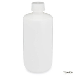 Bottle, Narrow Mouth, Round, HDPE, 500mL