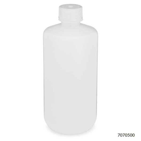 Bottle, Narrow Mouth, Round, LDPE, 500mL