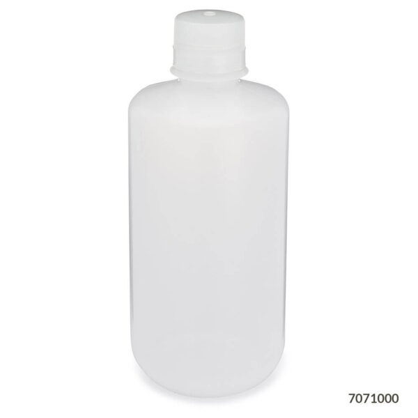 Bottle, Narrow Mouth, Round, LDPE, 1000mL