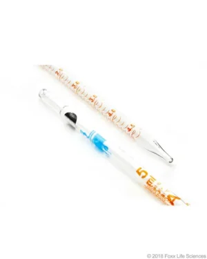 Borosil® Reusable Class A Serological Pipettes (Pipets) with Permanent Amber Graduations and Individual Serial Numbers, Batch Certificate, 5 mL, 10/CS