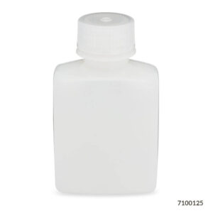 Bottle, Wide Mouth, Rectangular, HDPE, 125mL