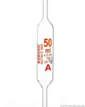 Borosil® Volumetric Pipette Class A, 100 mL,Batch Certificate,10/CS