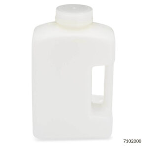 Bottle, Wide Mouth, Rectangular, HDPE, 2000mL