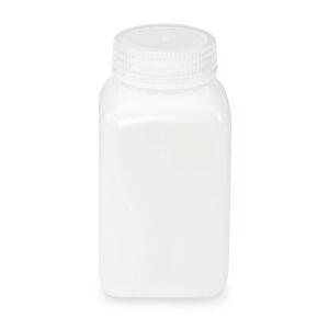 Bottle, Wide Mouth, Square, HDPE