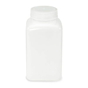 Bottle, Wide Mouth, Square, HDPE