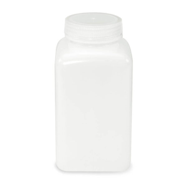 Bottle, Wide Mouth, Square, HDPE