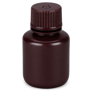 Bottle, Amber Narrow Mouth,Rnd,HDPE,30mL