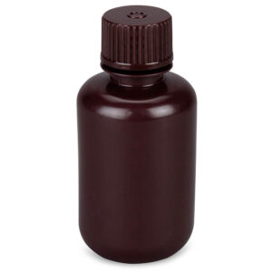 Bottle, Amber Narrow Mouth,Rnd,HDPE,60mL