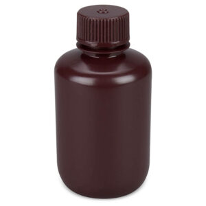 Bottle,Amber Narrow Mouth,Rnd,HDPE,125mL