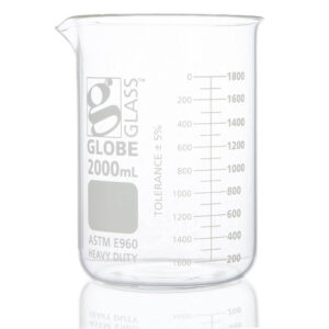 Beaker, Globe Glass, 2000mL, Low Form