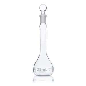 Flask, Volumetric , Globe Glass, 25mL