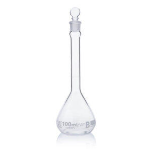 Flask, Volumetric , Globe Glass, 100mL