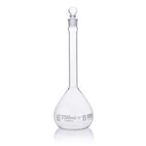 Flask, Volumetric , Globe Glass, 250mL