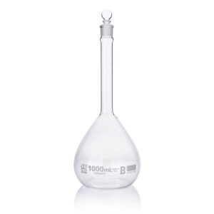 Flask, Volumetric , Globe Glass, 1000mL