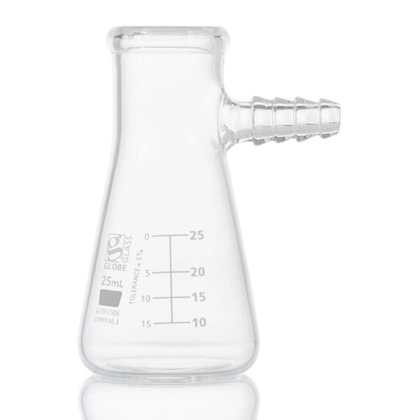 Flask, Filter, Globe Glass, 25mL, Dual