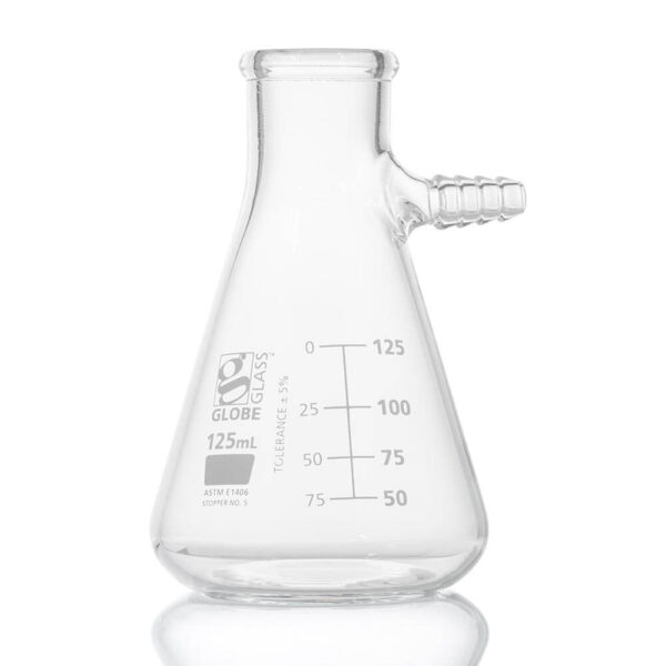 Flask, Filter, Globe Glass, 125mL, Dual