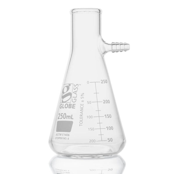 Flask, Filter, Globe Glass, 250mL, Dual