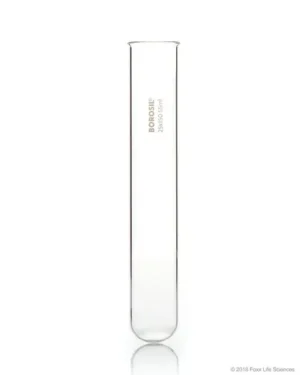 Borosil® Reusable Heavy Duty Test Tubes with Beaded Rim, 55 mL (25 x 150 mm), 200/CS