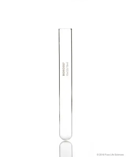 Borosil® Reusable Test Tubes with Plain End, 15 mL, 15 mm x 150 mm (OD x H), 400/CS