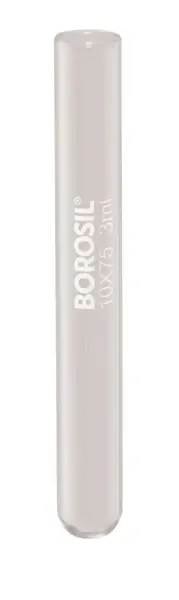 Borosil® Reusable Test Tubes with Plain End, 20 mL, 16 mm x 150 mm (OD x H), 400/CS