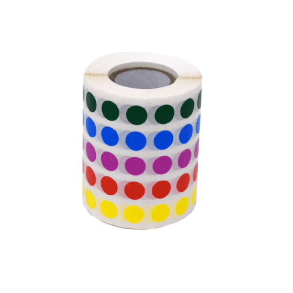 Label Rolls, Cryo, 9.5mm Dots