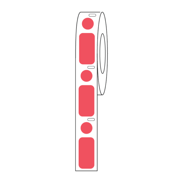 Label/Dot Combo Roll,Cryo,Direct Thermal