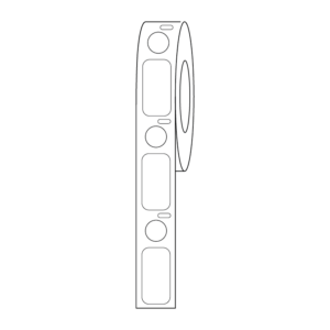Label/Dot Combo Roll,Cryo,Direct Thermal