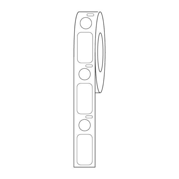 Label/Dot Combo Roll,Cryo,Direct Thermal