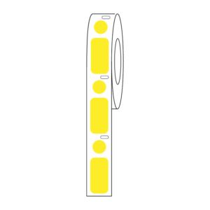 Label/Dot Combo Roll,Cryo,Direct Thermal