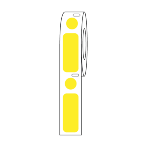 Label/Dot Combo Roll,Cryo,Direct Thermal