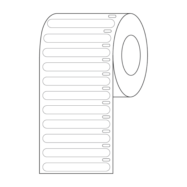 Label Roll, Cryo, Direct Thermal, 51x6mm