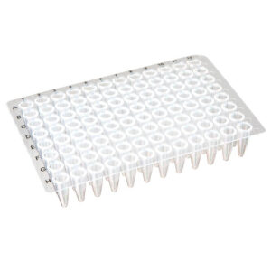 96-well PCR plate, 0.2mL, PP, natural, flat top