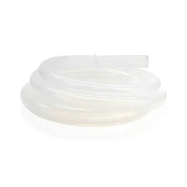 EZBio®pure Platinum cured silicone Transparent Tubing 5 mm (13/64") ID X10 mm (25/64") OD, 100 ft